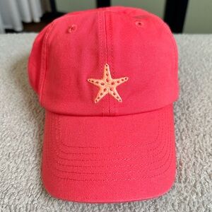 Spartina 449 🪸 Starfish Baseball Hat in Pink/Orange/Coral, NWT 🪸